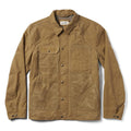 flatlay of The Lined Longshore Jacket in Harvest Tan Waxed Canvas