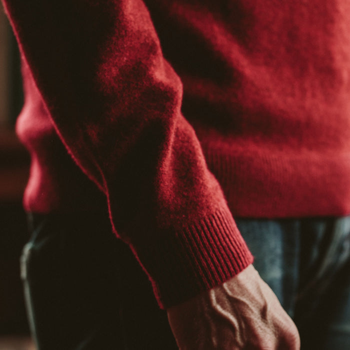 Cuff detail shown by our fit model