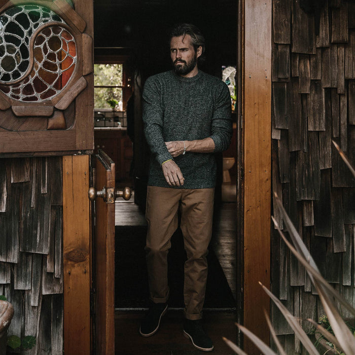 Our fit model in his home