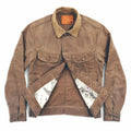 waxed canvas jacket detail