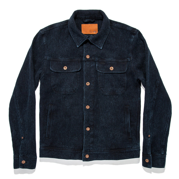 The Long Haul Jacket in Indigo Waffle ('18)