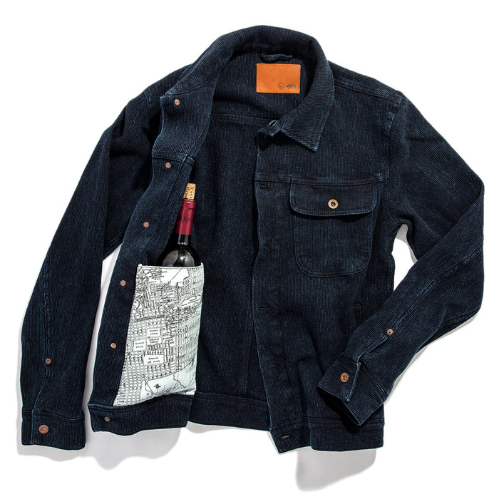 The Long Haul Jacket in Indigo Waffle ('18)