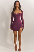 The Long Sleeve Bij Mini in Wine