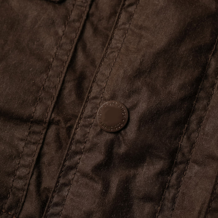 The Longshore Jacket in Dark Oak Waxed Canvas
