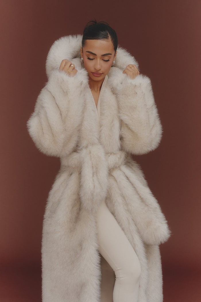 The Maple Maxi Coat in Cream