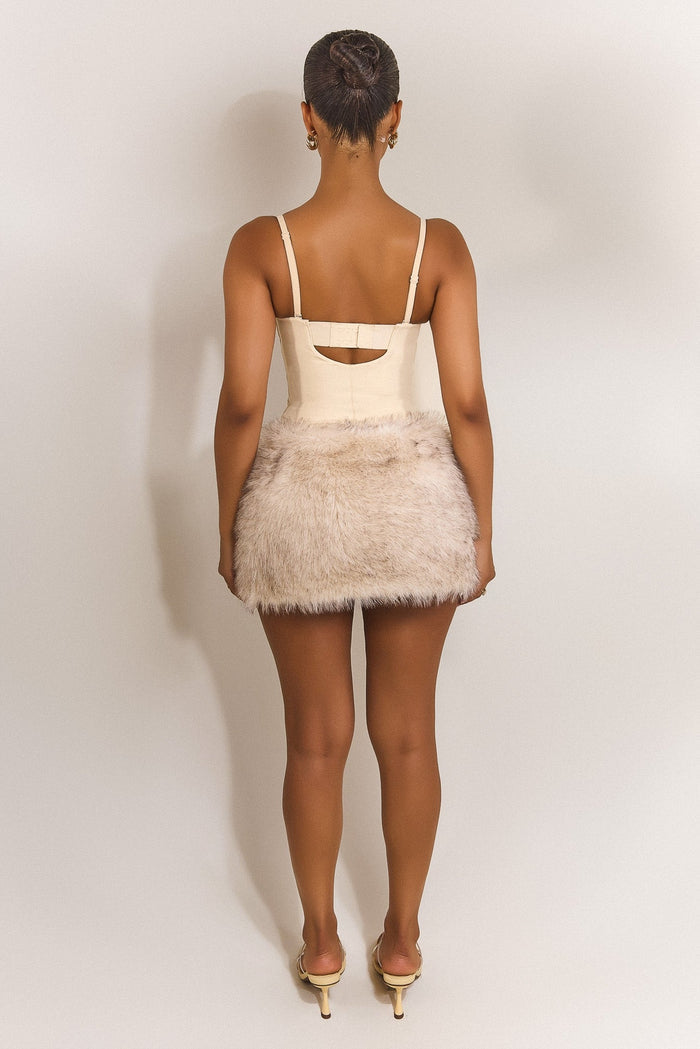 The Maple Mini Skirt in Cream