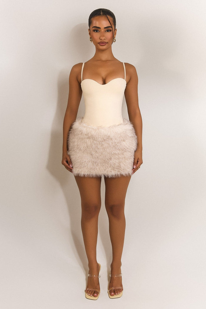 The Maple Mini Skirt in Cream