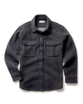 flatlay of The Maritime Shirt Jacket in Heather Charcoal Wool