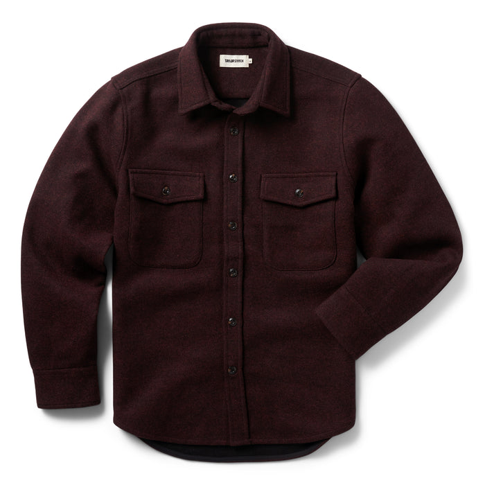 flatlay of The Maritime Shirt Jacket in Port Twill