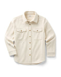 flatlay of The Maritime Shirt Jacket in Vintage White Moleskin Twill