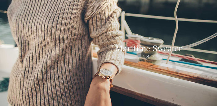 The Maritime Sweater in Mink workshop header