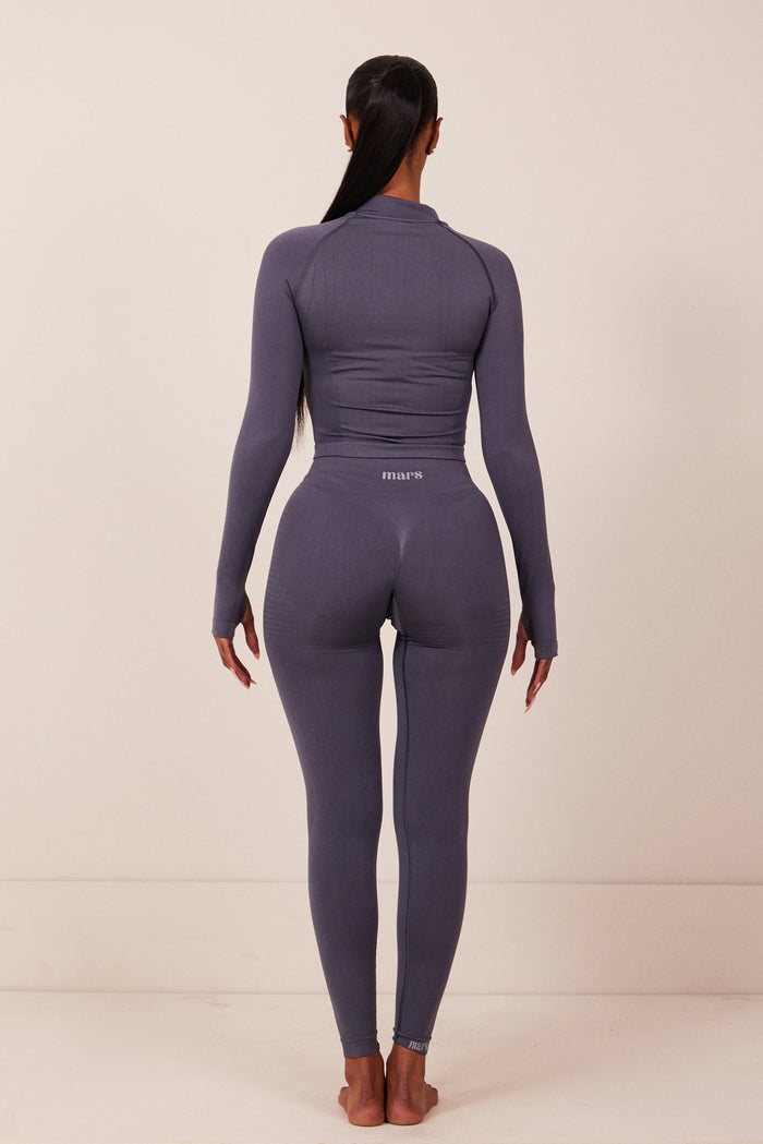 The Mars seamless Zip jacket navy