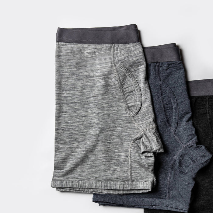 flatlay of our three merino boxers