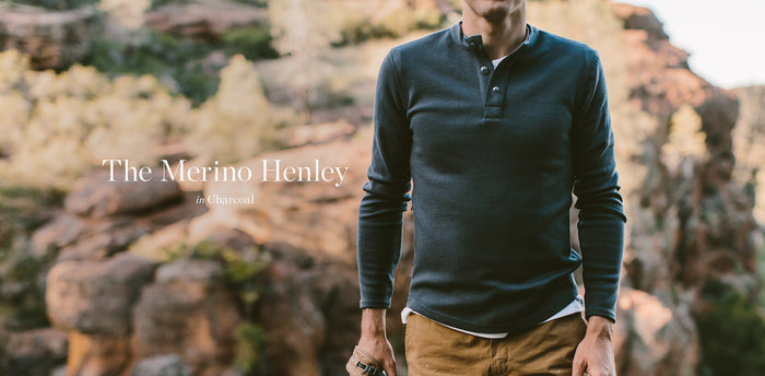 The Merino Henley in Charcoal workshop header