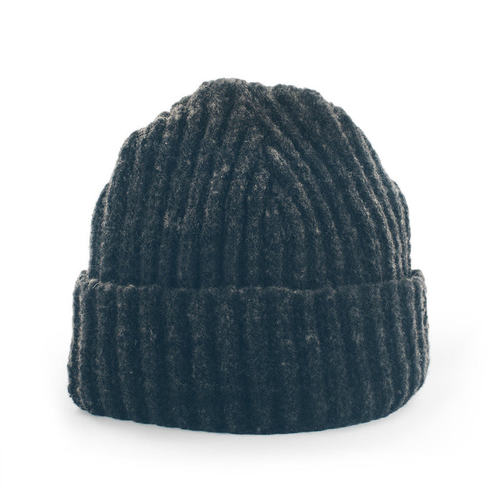 The Merino Wool Beanie in Charcoal