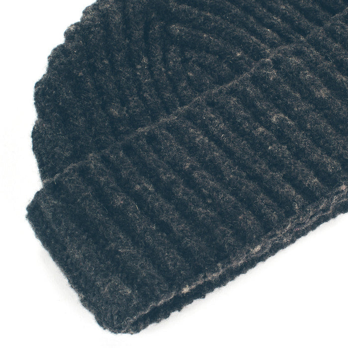 The Merino Wool Beanie in Charcoal