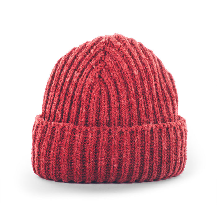 The Merino Wool Beanie in Dusty Red