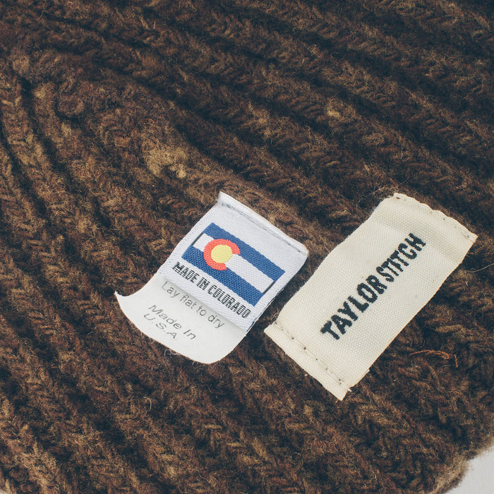 The Merino Wool Beanie in Pinecone