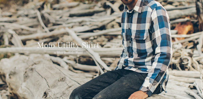 The Moto Utility Shirt in Blue Buffalo Plaid workshop header
