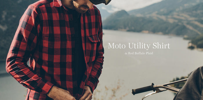 The Moto Utility Shirt in Red Buffalo Plaid workshop header