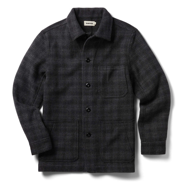 flatlay of The Ojai Jacket in Ash Plaid Wool