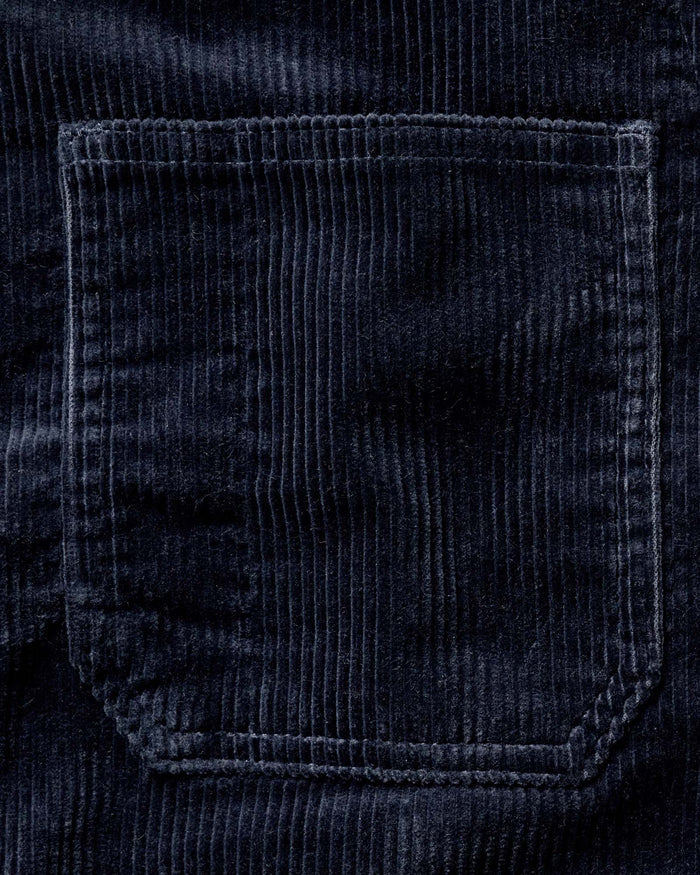 material shot of the pocket on The Ojai Jacket in Dark Navy Corduroy