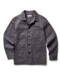 The Ojai Chore Coat in Organic Charcoal Foundation Twill flatlay