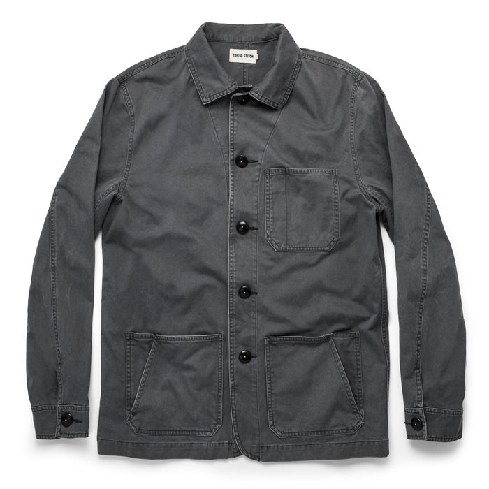 flatlay of The Ojai Jacket in Washed Charcoal