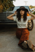 The Older I Get, The Fewer Fucks I Give Fitted Crewneck for Women by The Bee and The Fox