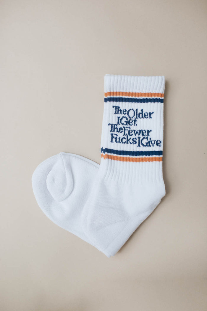 The Older I Get The Fewer Fucks I Give Socks by The Bee & The Fox
