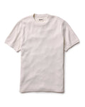 flatlay of The Organic Cotton Short Sleeve Crew in Vintage White Waffle
