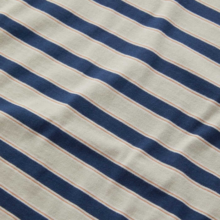 material shot of the pattern on The Organic Cotton Tee in Daybreak Stripe