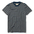 flatlay of The Organic Cotton Tee in Deep Sea Stripe