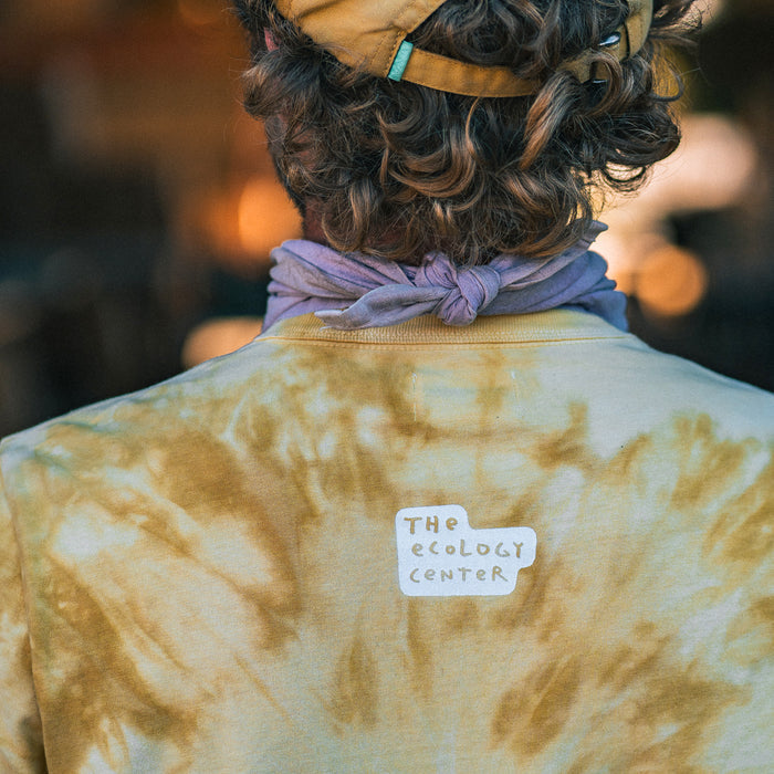 fit model shown from the back in The Organic Cotton Tee in Ecology Center
