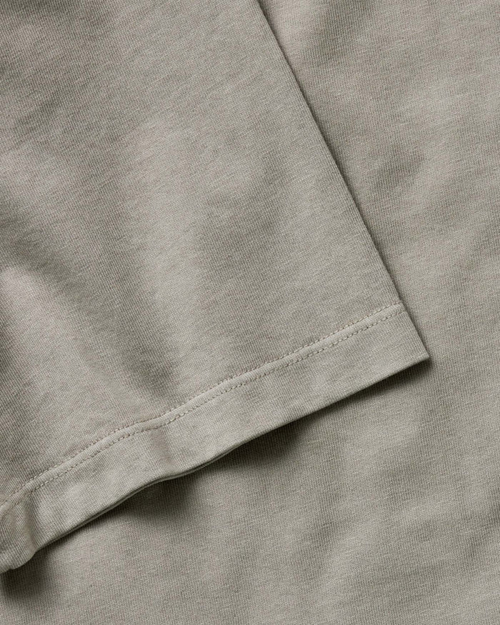 material shot of the sleeve on The Organic Cotton Tee in Sage