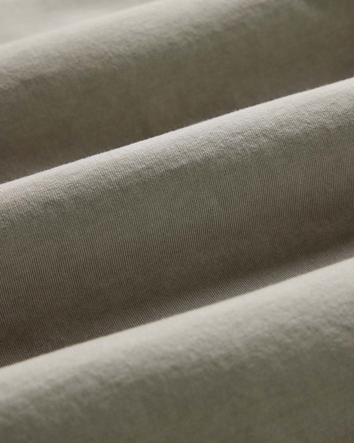 material shot of the fabric on The Organic Cotton Tee in Sage