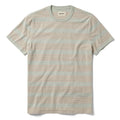 flatlay of The Organic Cotton Tee in Seafoam Stripe