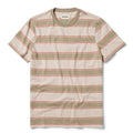 flatlay of The Organic Cotton Tee in Seagrass Stripe