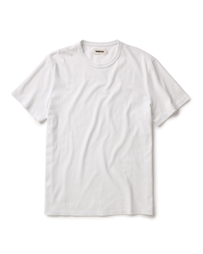 flatlay of The Organic Cotton Tee in White