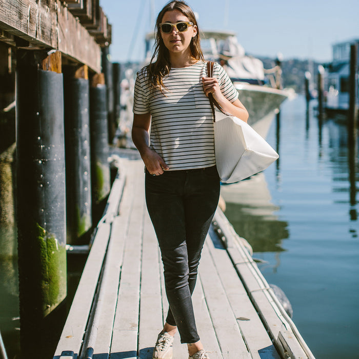 The Origami Tote in Sail Cloth