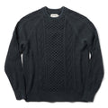 flatlay of The Orr Sweater in Charcoal