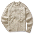 flatlay of The Orr Sweater in Marled Oat Merino