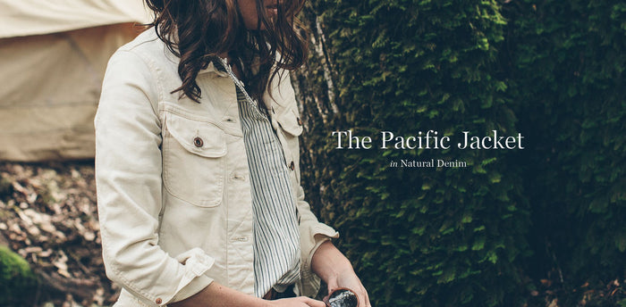 The Pacific Jacket in Natural Denim workshop header