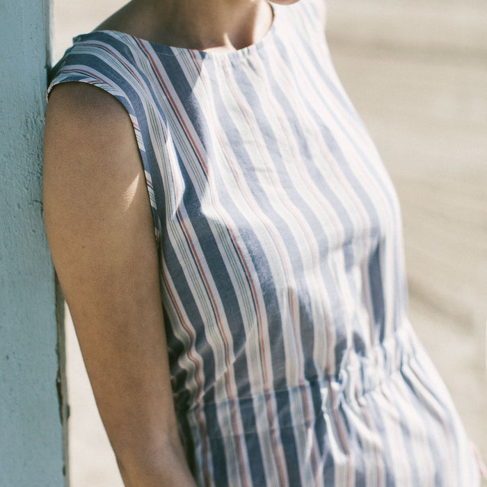 The Palisades Dress in Surf Stripe