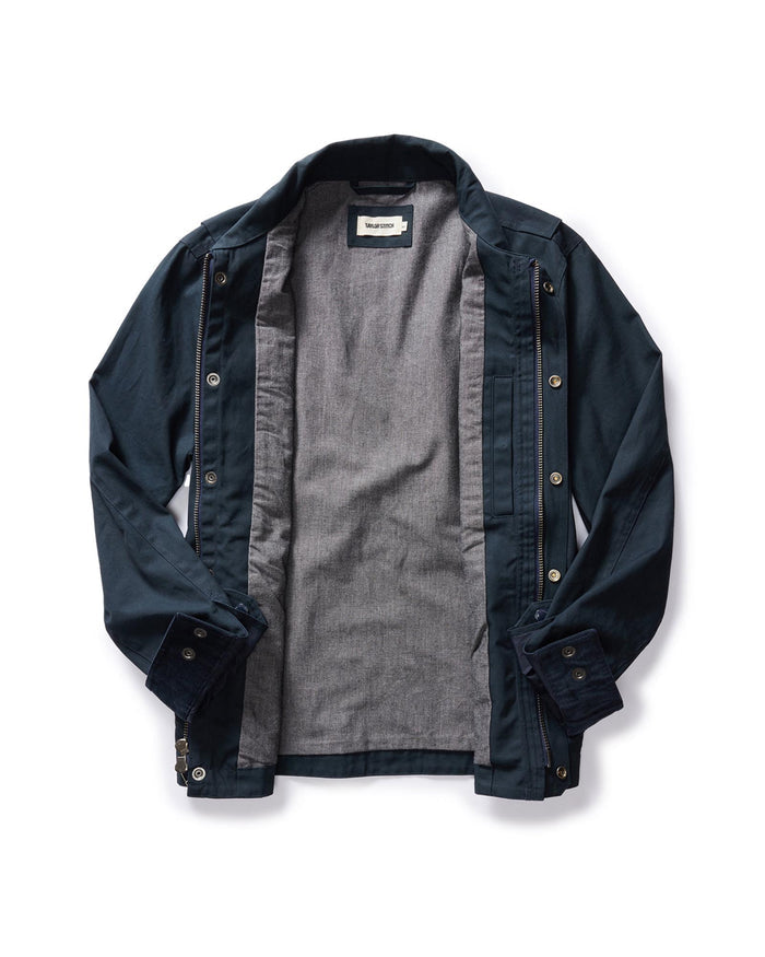 The Pathfinder Jacket in Dark Navy Dry Wax