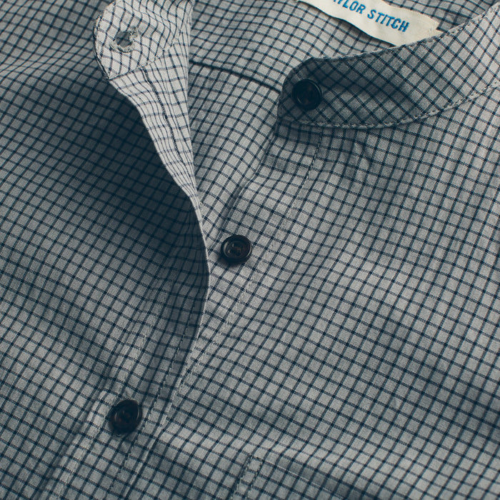 The Piper Shirt in Ash Grey Check