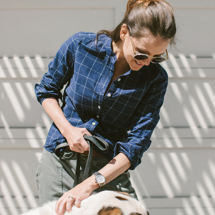 The Piper Shirt in Nautical Plaid