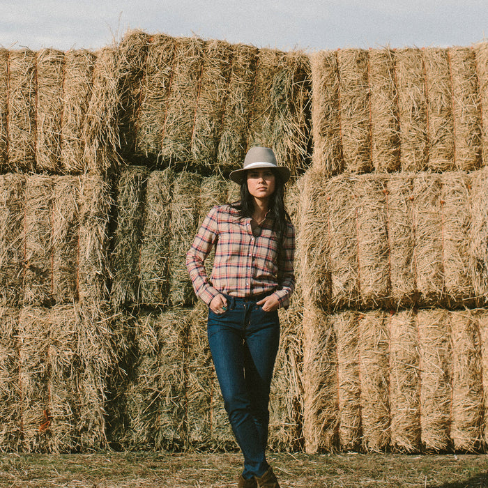 The Piper Shirt in Tan Plaid