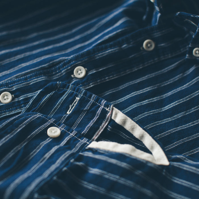The Popover in Indigo Stripe