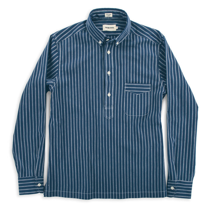 The Popover in Indigo Stripe